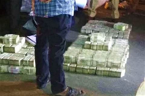 Rs 10 crore seized from car in poll-bound Telangana, case registered