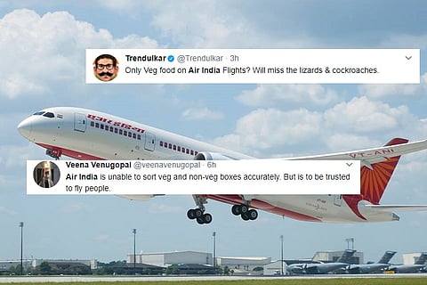 Air India stops non veg meals on domestic economy class, earns mixed response on Twitter