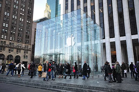 Apple store at Fifth Avenue in the US