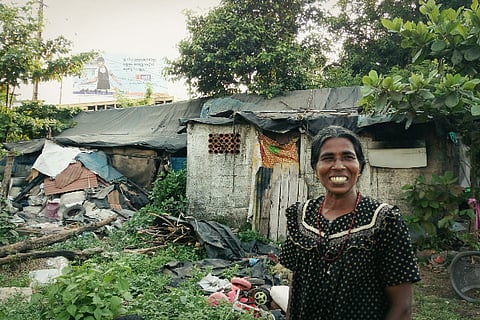She lives in utter poverty, but looks after animals, people in need of care