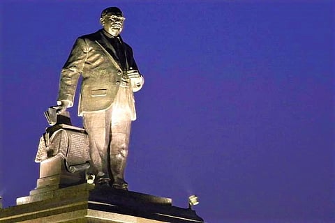Telangana govt calls for tenders again to build 125-feet tall Ambedkar statue in Hyderabad