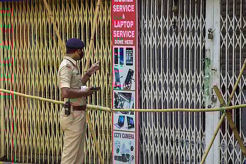 File photo of a containment zone in Bengaluru