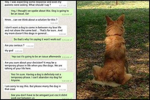 Bengaluru woman rejects marriage proposal because the guy couldn't deal with her dog