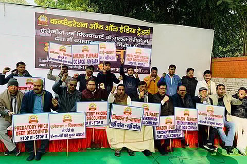 Traders go on hunger strike against Amazon, Flipkart over FDI violation, deep discounts