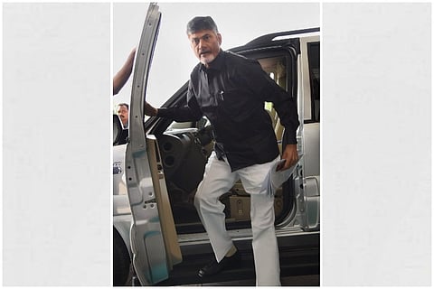 Andhra CM Naidu, TDP MLAs turn up in black at Assembly to protest against Centre