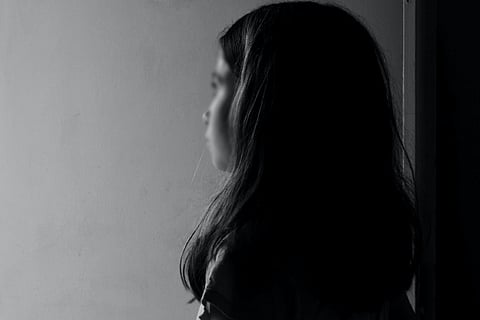 Girl alone