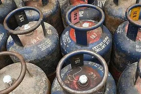 Image of LPG gas cylinders