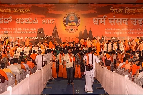 'The cow must be protected, but peacefully': RSS chief at Hindu Dharma Sansad, Udupi