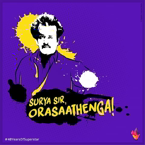 Celebrate 40 years of Rajinikanth with quirky digital posters of his punch lines