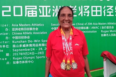Remember India's 80 year old athlete? Coimbatore's Dr Vasantha returns victorious from China