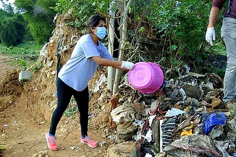 In photos: Volunteers clean three tonnes of garbage from Hebbal lake in three hours