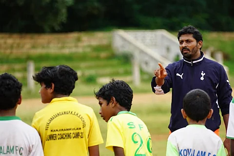 A football warrior from T'puram is trying to change the way the game is played in Kerala