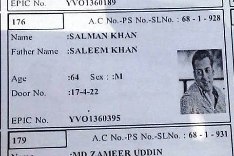 Hyderabad poll's Bollywood comedy: Salman Khan in voters' list