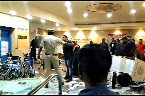 Hyd hospital vandalised after woman’s death, family alleges negligence