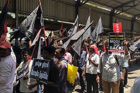 Protests across Chennai as PM visits, GoBackModi trends on Twitter worldwide