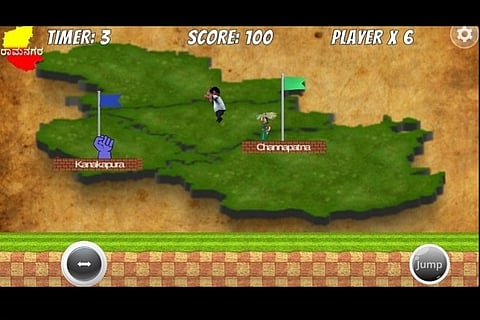 Super Mario HDK: In video game, JD(S) leader fights saffron flowers, fists to become CM