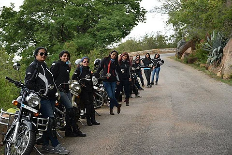 From heavy Bullets to flat tires, this biker group is teaching women to hit the roads