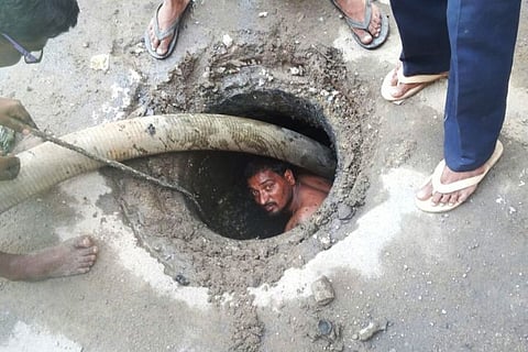 Despite ban on manual scavenging, worker made to enter manhole in Hyderabad