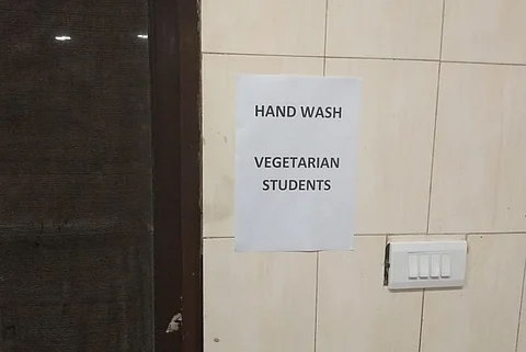 Separate entrance, washbasins for ‘veg’ and ‘non-veg’ in IIT-M mess, student group fumes