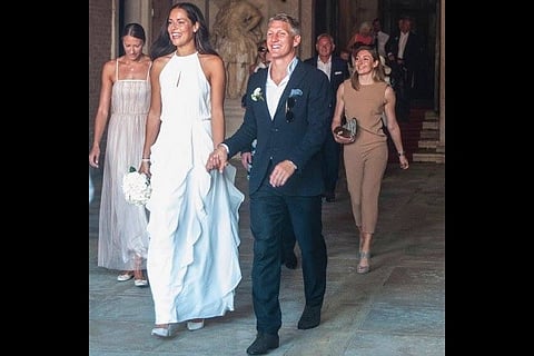 In Pics: Tennis player Ana Ivanovic ties the knot with Man Utd’s Bastian Schweinsteiger