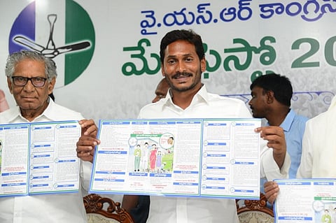 Jagan releases YSRCP manifesto for AP: A mix of populist schemes and tall promises