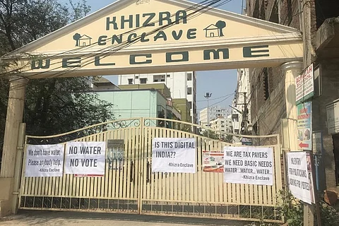 ‘No water, no vote’: Close to Hyderabad’s IT hub, a colony protests apathy