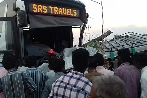 15 killed in horrific accident in Andhra after bus collides with MUV