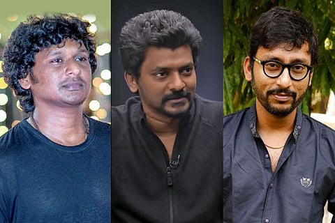 Filmmakers Lokesh Kanagaraj (L), Nelson Dilipkumar, and RJ Balaji (R)