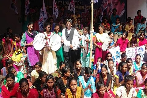 File photo of a protest by the MRPS demanding sub-categorization