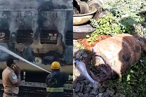 Madurai train fire: How did passengers get a cylinder on the coach?