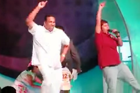 The internet just can't get enough of this Hyd MP's cool dance to Gangnam style
