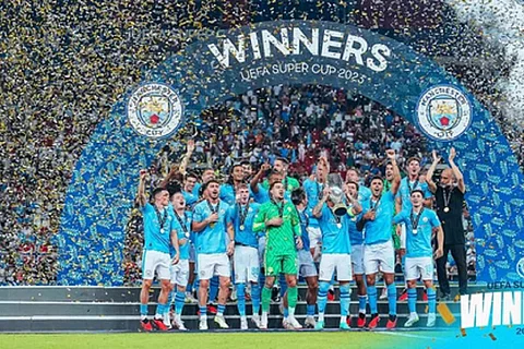Man City lift maiden UEFA Super Cup