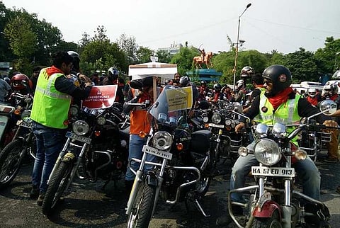 These Bengaluru men rode their bikes around the city to break the stigma around menstruation