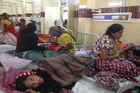 Shivering in the cold, pregnant women forced to share beds in this Hyd govt hospital