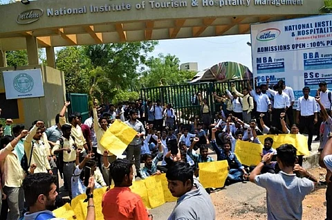 ‘Threatened and harassed’: Hyd NITHM students demand institute director be sacked