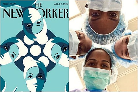 Female surgeons from across the world are recreating this inspiring illustration. Here's why