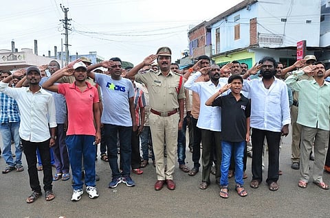 Attention! In this Telangana town, you must stand up for the national anthem every morning