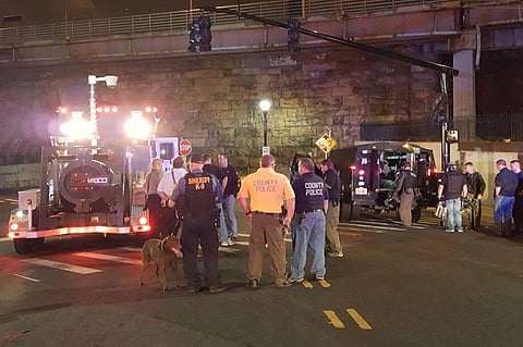 Suspicious backpack explodes near a US train station in New Jersey