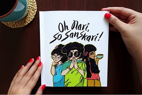 Oh Nari, So Sanskari! This zine shows women characters from Mahabharata taking on stereotypes