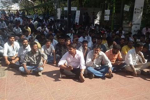 Bengaluru driver attempts suicide outside Ola office during protest