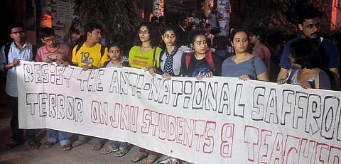 Pro-Afzal Guru slogans raised in Jadavpur University rally
