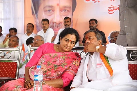 Ex-dy CM’s wife Padmini Reddy joins Telangana BJP, returns to Congress within hours
