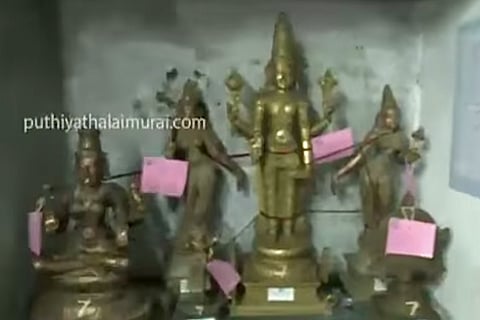 Ancient idols theft: 107 recovered sculptures displayed at TN temple