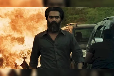 Actor Shimbu in Pathu Thala movie