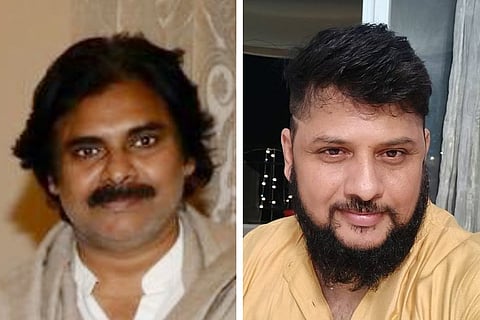 Pawan Kalyan on the left and Surender Reddy on the right.