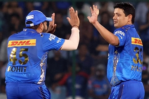 Piyush Chawla and Rohit Sharma