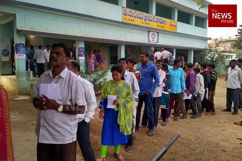 Voters at a polling station | Image for representation