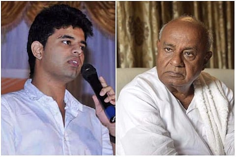 JD(S) family feud: Devegowda says Prajwal will apologise to HDK for his 'suitcase' remark