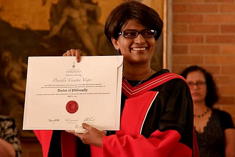 Terminally-ill Indian woman completes PhD on chemo, Canada Univ holds special event to award her