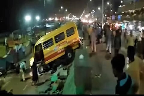 Bus swerves off road at Vizag's RK beach and mows down people, one dead